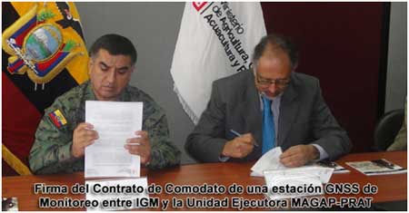 Firma de contrato IGM - MAGAP