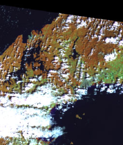 Escena Landsat ETM, Enero 2003