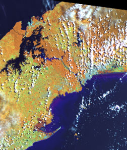 Escena Landsat ETM, Mayo 2002