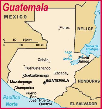 Mapa de Guatemala