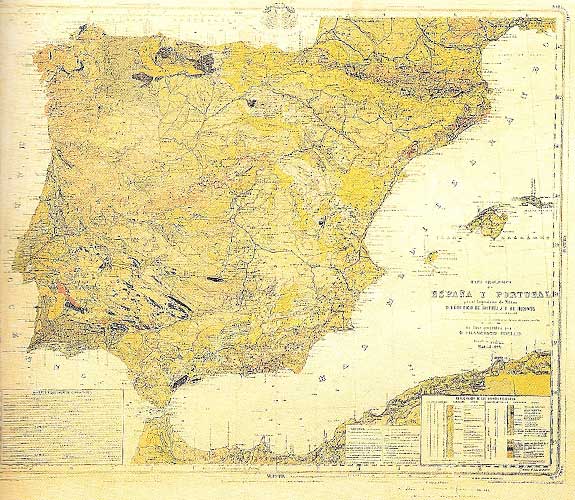 Mapa geológico de España y Portugal. IGN.