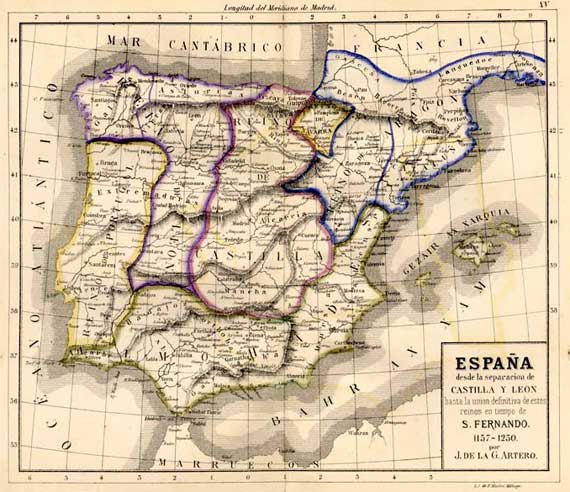 España desde la separacion de Castilla y Leon hasta la union definitiva de estos reinos en tiempo de S. Fernando. 1157-1230.