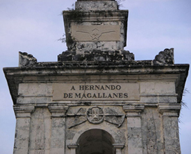 Monumento a Magallanes en Mactán (Filipinas).