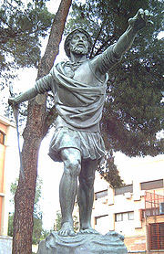 Estatua de Núñez de Balboa en Madrid